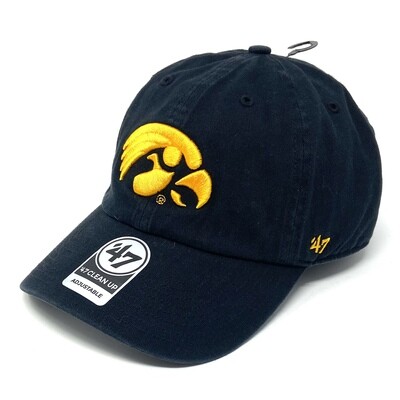 Iowa Hawkeyes Men’s 47 Brand Clean Up Adjustable Hat