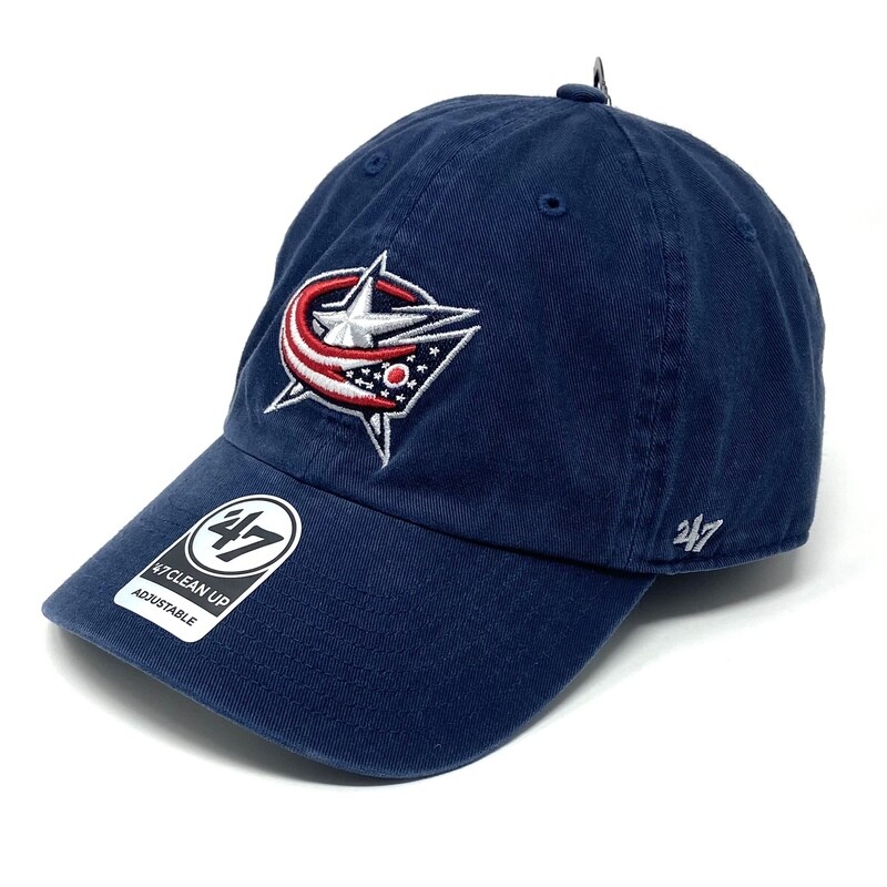 Columbus Blue Jackets Men’s 47 Brand Clean Up Adjustable Hat