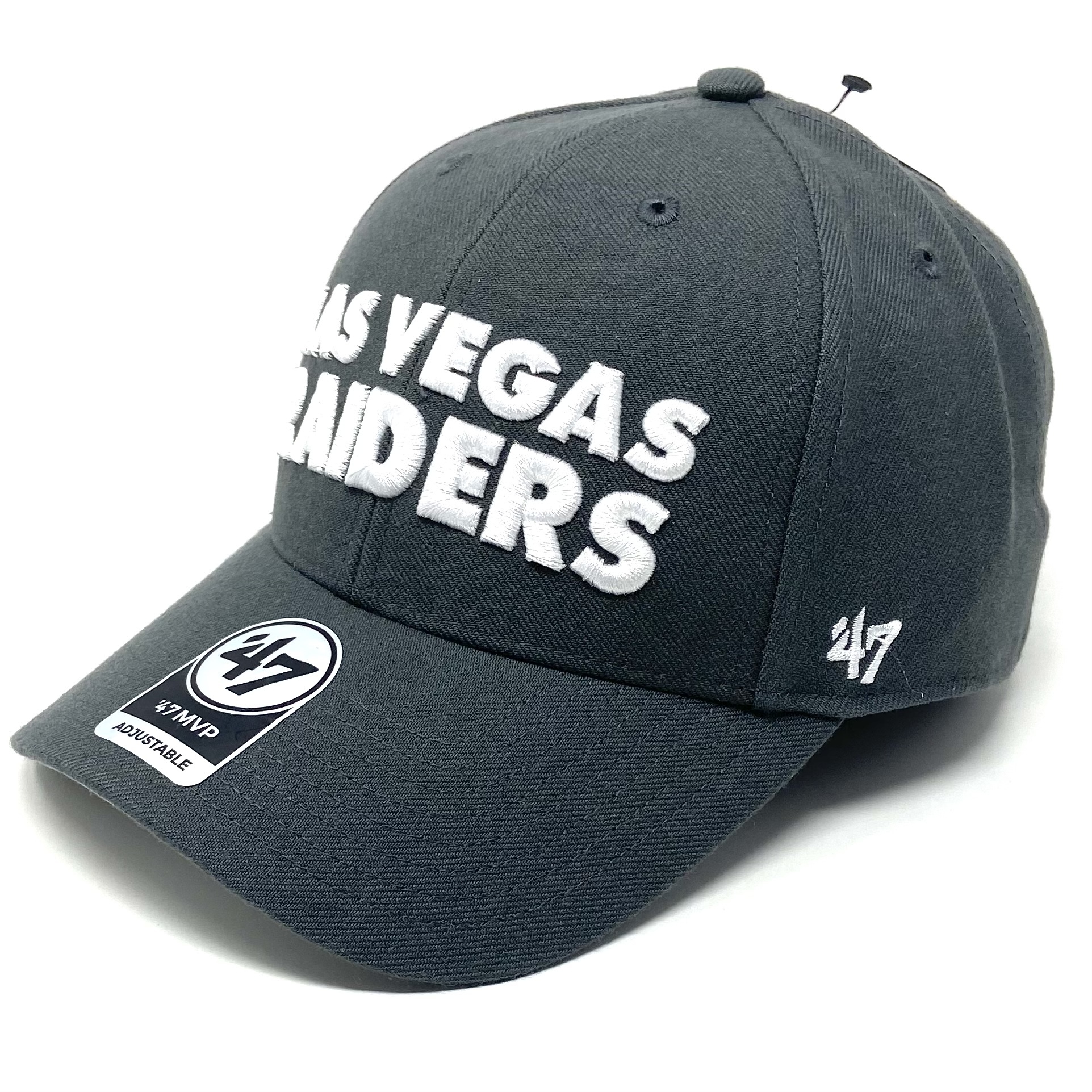 47 Brand Las Vegas Raiders Cleanup Adjustable Hat - Gray – Hat Club