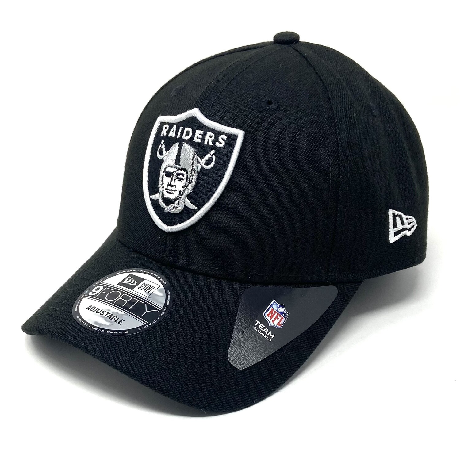 Las Vegas Raiders Black New Era 9Forty Adjustable Hat