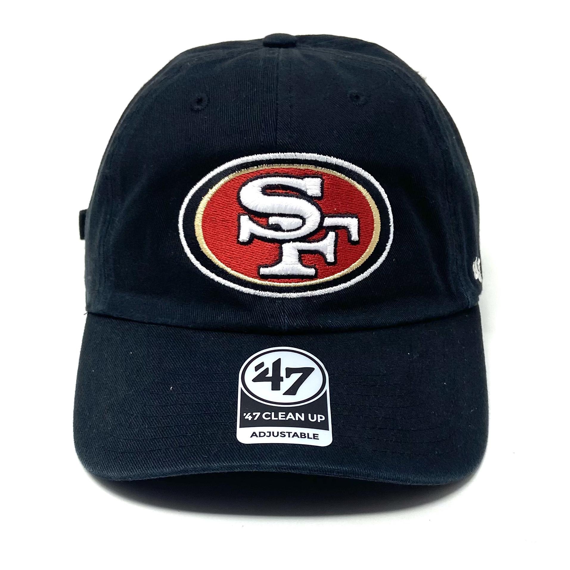 47 Men's San Francisco 49ers Clean Up Black Adjustable Hat