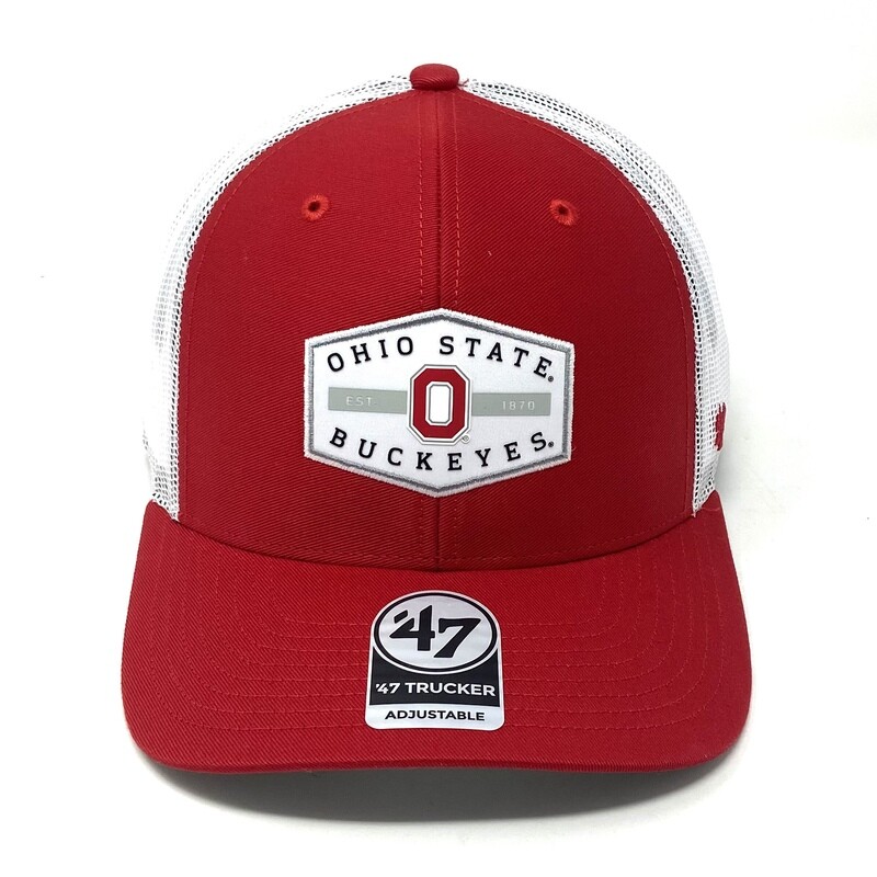 Ohio State Buckeyes Men’s 47 Brand Trucker Adjustable Hat