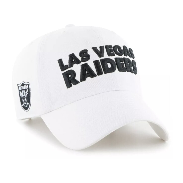 47 Men's Las Vegas Raiders Black Clean Up Adjustable Hat