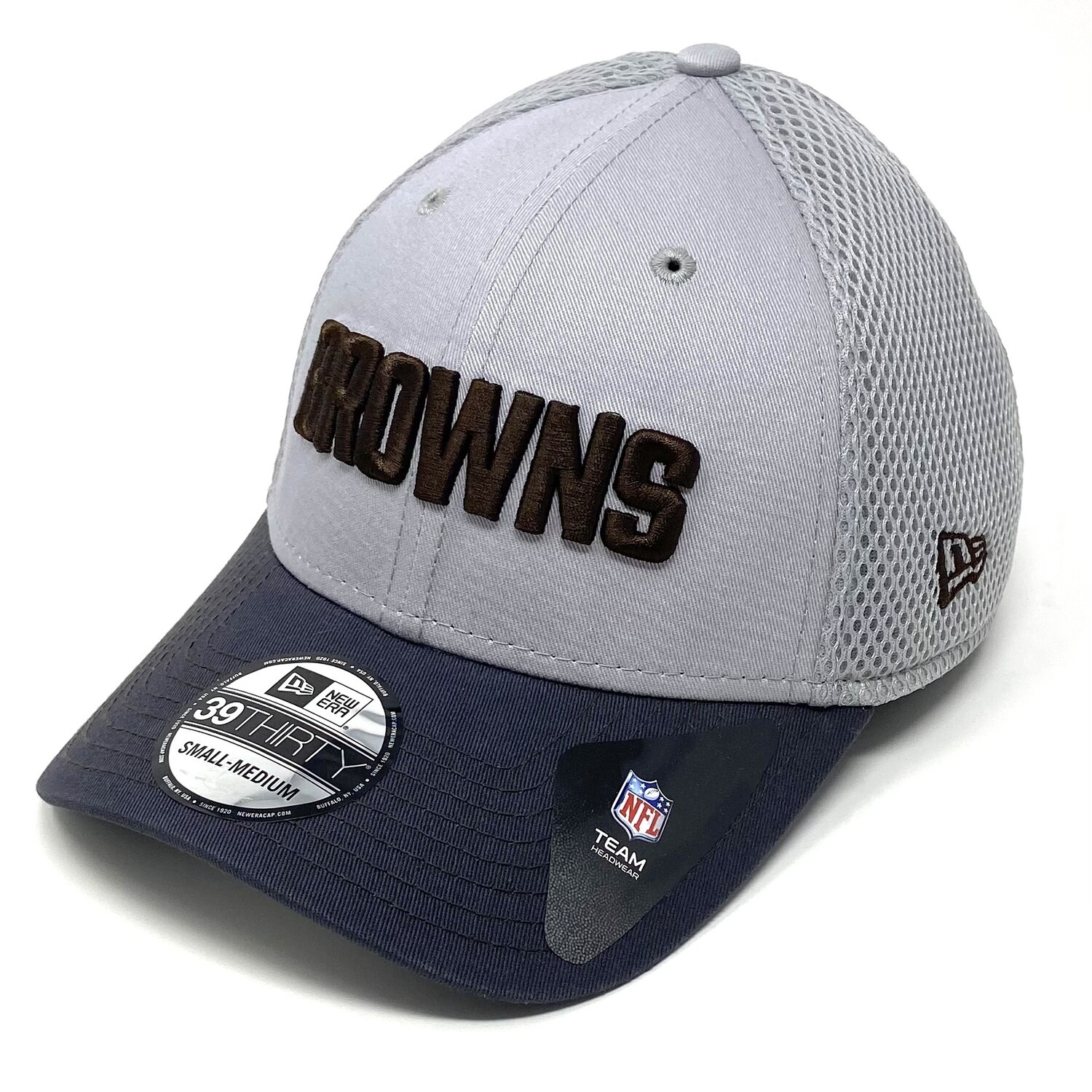 Cleveland Browns Men’s Grey New Era 39Thirty Flex Fit Hat