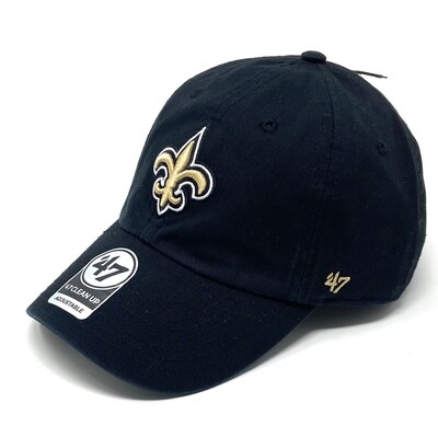 New Orleans Saints Men’s 47 Brand Clean Up Adjustable Hat