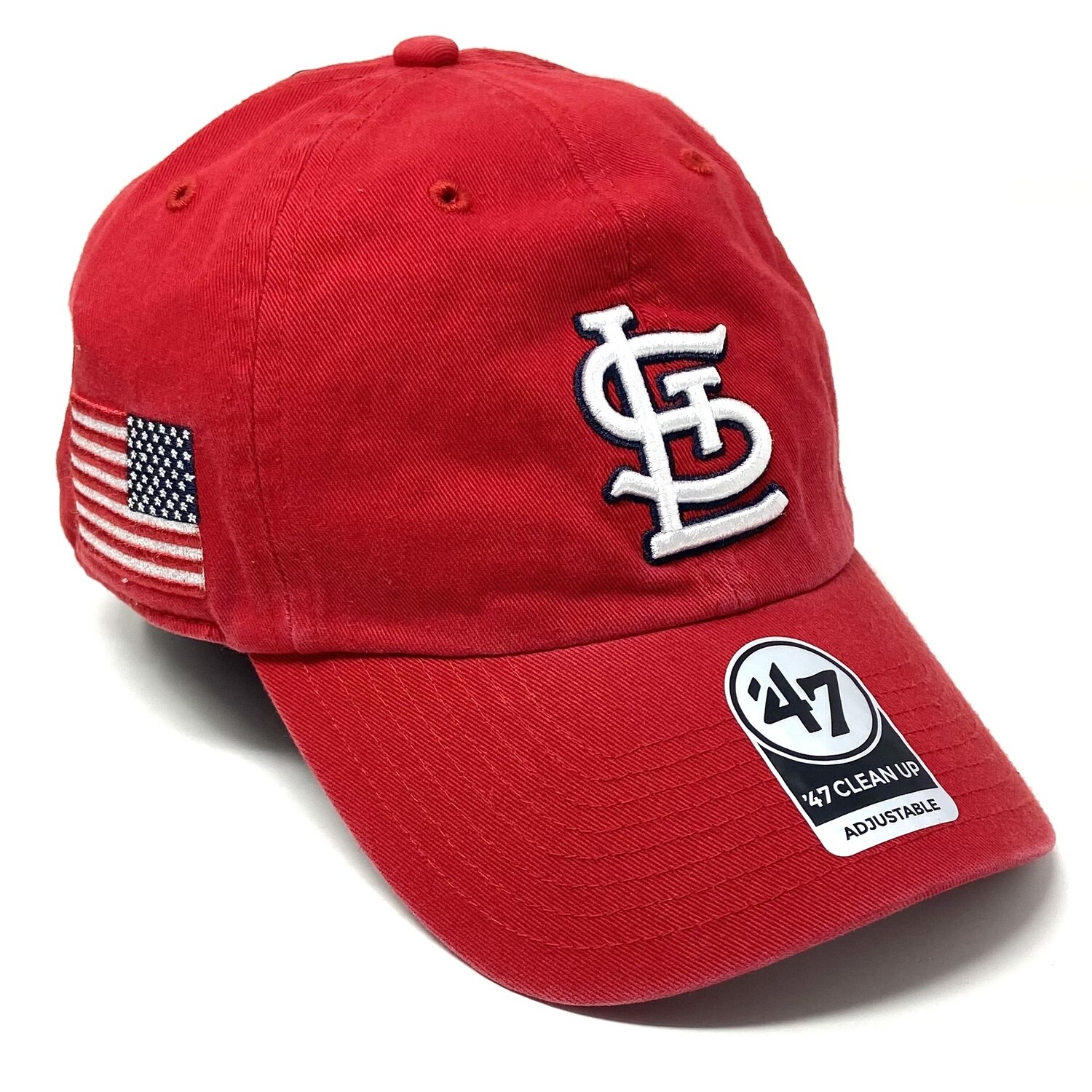 47 ' Red St. Louis Cardinals Clean Up Adjustable Hat