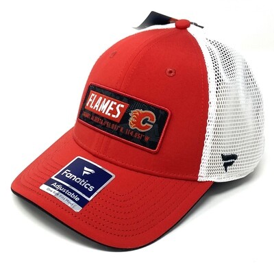 Calgary Flames Men's Fanatics Iconic Defender Snapback Adjustable Hat