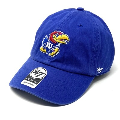 Kansas Jayhawks Men’s 47 Brand Clean Up Adjustable Hat