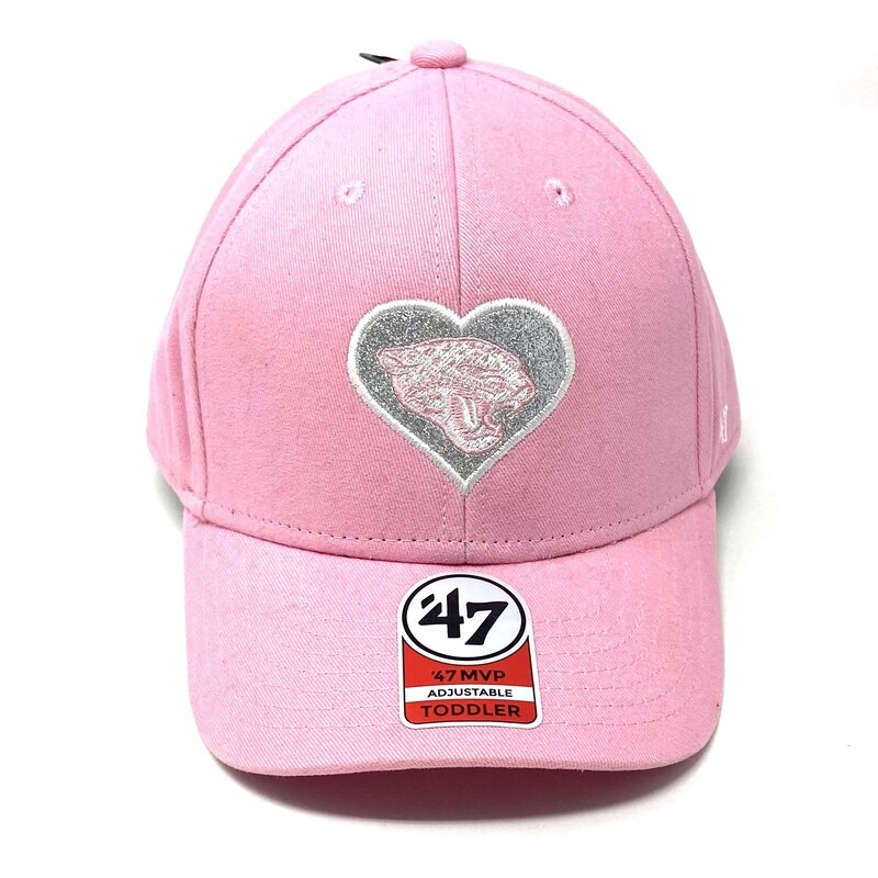 Jacksonville Jaguars Pink 47 Brand MVP Toddler Adjustable Hat