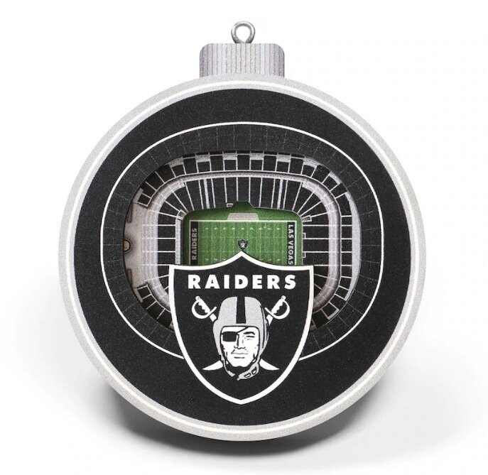 Las Vegas Raiders 3D Stadium View Ornament