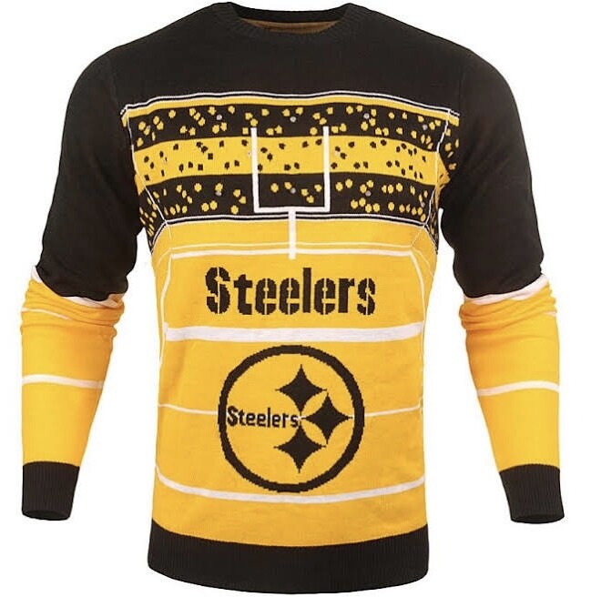 Pittsburgh Steelers Men’s Light Up Stadium Ugly Christmas Sweater, Size: Small