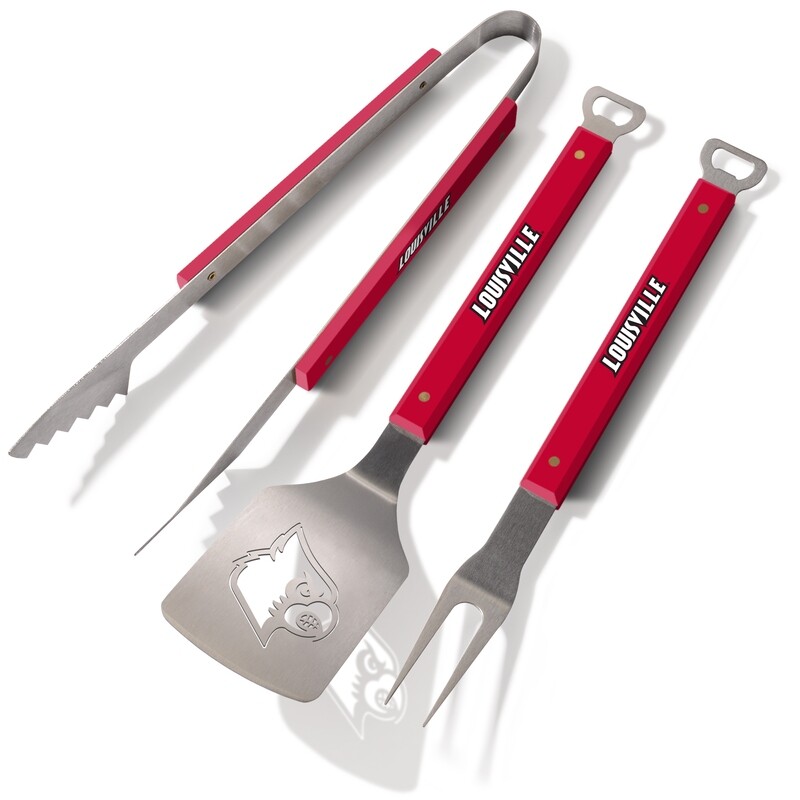 Louisville Cardinals Spirit Series 3-Piece BBQ Set Louisville Cardinals Spirit Series 3-Piece BBQ Set