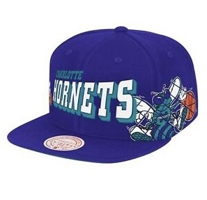 Charlotte Hornets Men’s The Grid Mitchell & Ness Snapback Hat