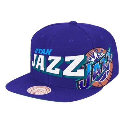 Utah Jazz Men’s The Grid Mitchell & Ness Snapback Hat