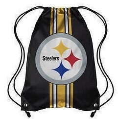 Pittsburgh Steelers Striped Drawstring Backpack
