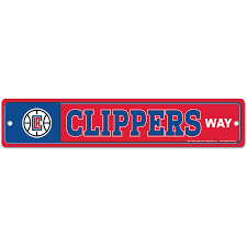 Los Angeles Clippers 3.75" x 19" Team Street Sign