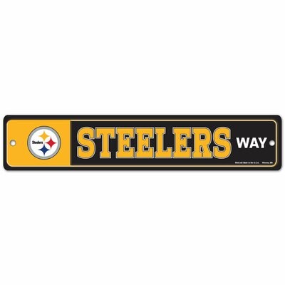 Pittsburgh Steelers 3.75" x 19" Team Street Sign