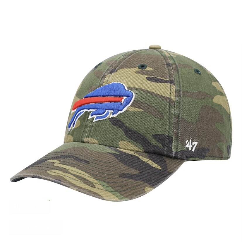 Buffalo Bills Men’s Woodland Camo 47 Brand Clean Up Adjustable Hat