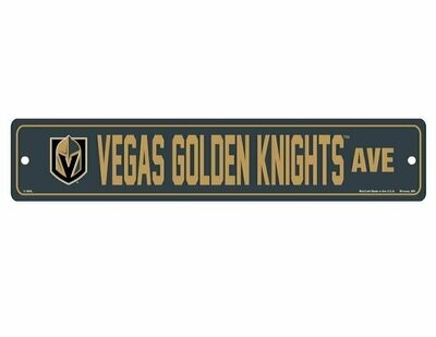Vegas Golden Knights 3.75" x 19" Team Street Sign
