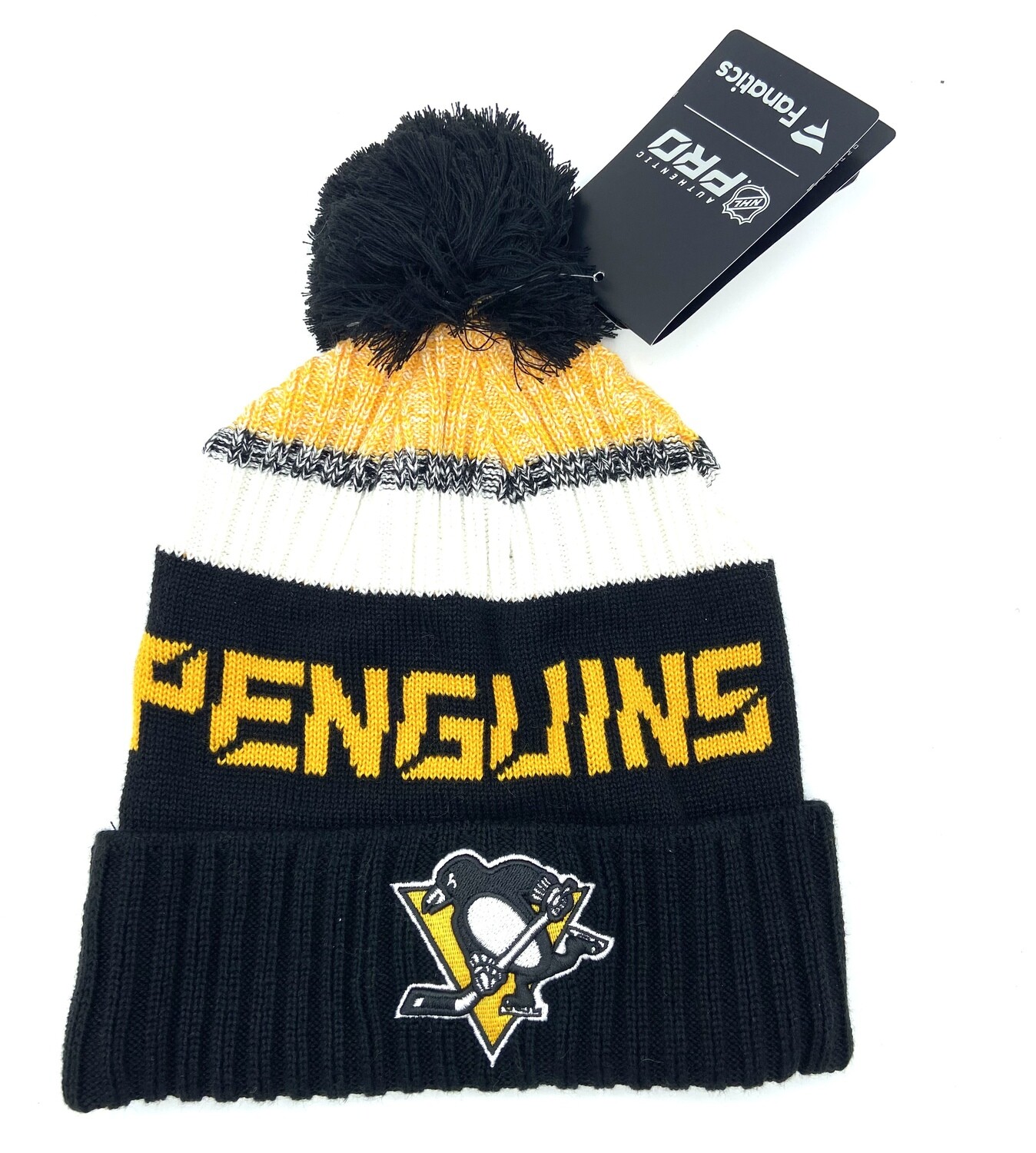 Pittsburgh Penguins Men’s Fanatics Cuffed Pom Knit Hat