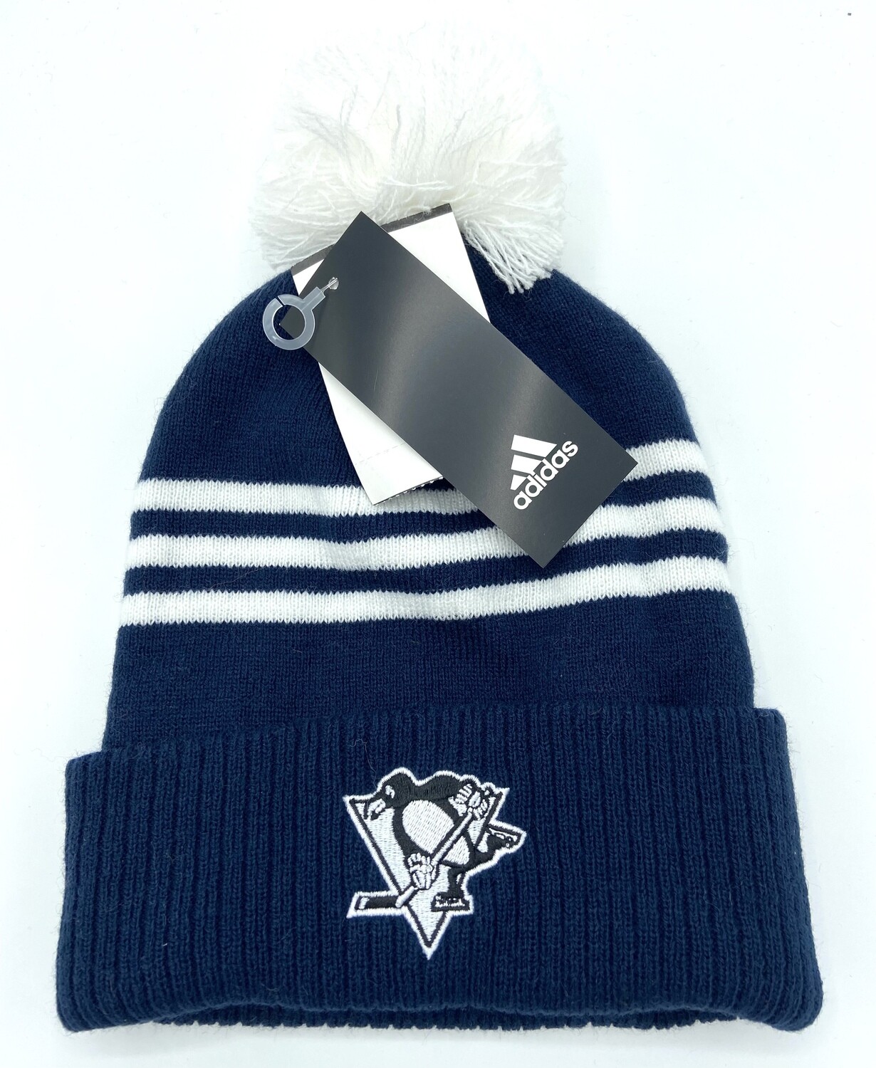 Pittsburgh Penguins Men's Adidas Cuffed Pom Knit Hat