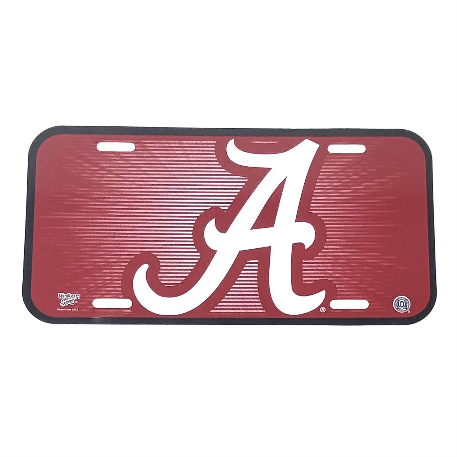 Alabama Crimson Tide Plastic License Plate