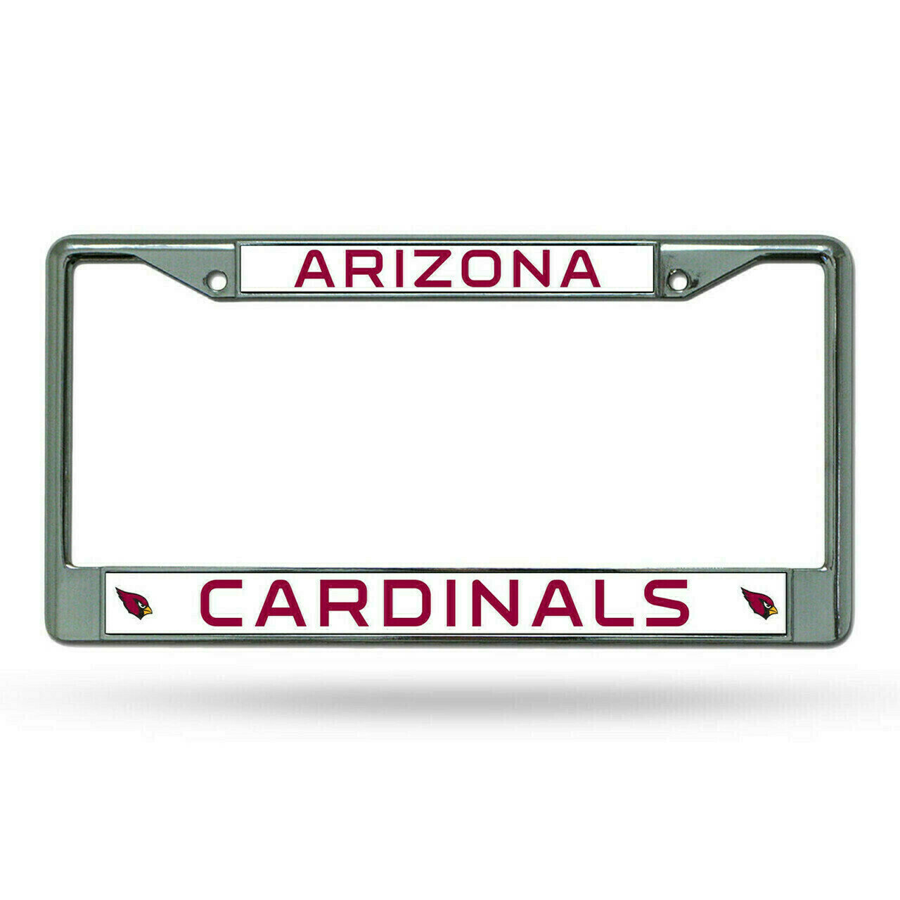 Arizona Cardinals Chrome Metal License Plate Frame