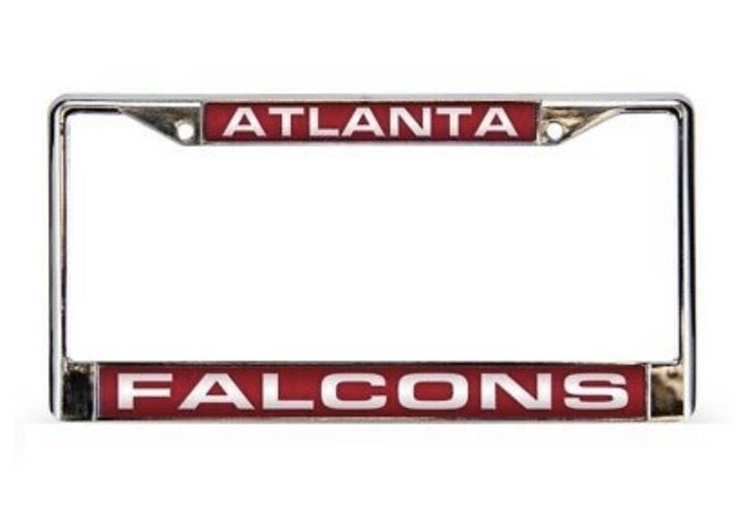Atlanta Falcons Laser Chrome Metal License Plate Frame