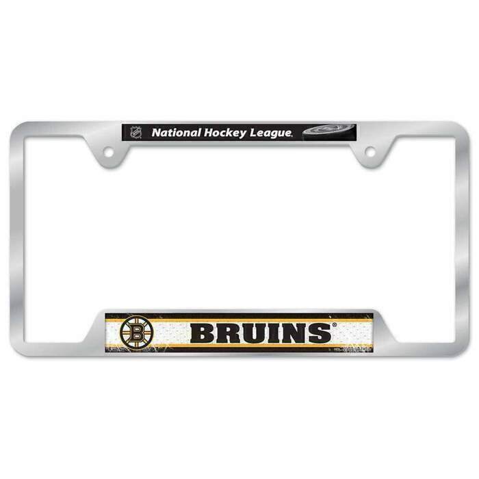 Boston Bruins Chrome Metal License Plate Frame