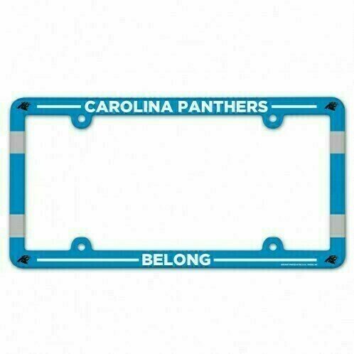 Carolina Panthers Team Plastic License Plate Frame