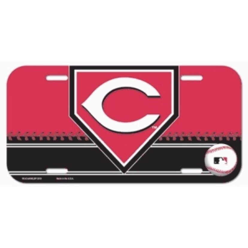 Cincinnati Reds Plastic License Plate