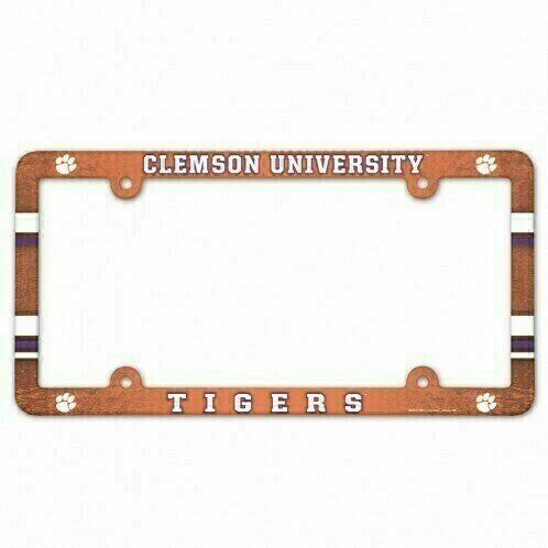 Clemson Tigers Plastic License Plate Frame