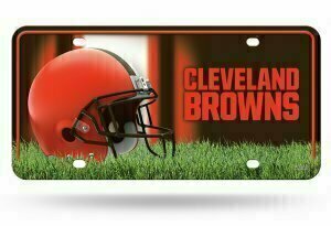 Cleveland Browns Lightweight Metal License Plate