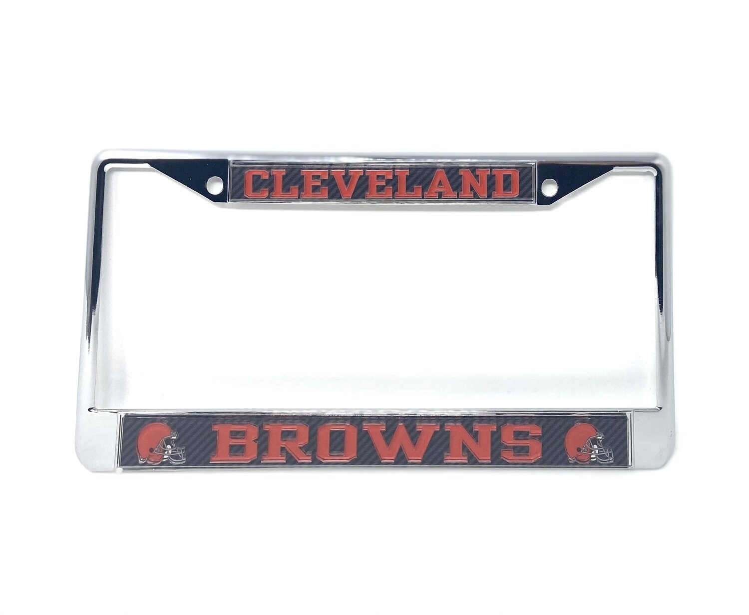 Cleveland Browns Silver Chrome Metal License Plate Frame