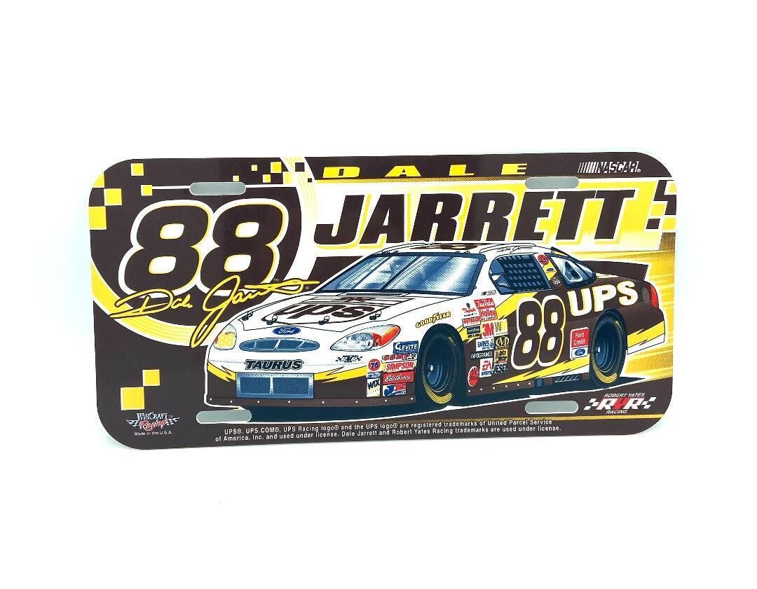 Dale Jarrett Plastic License Plate