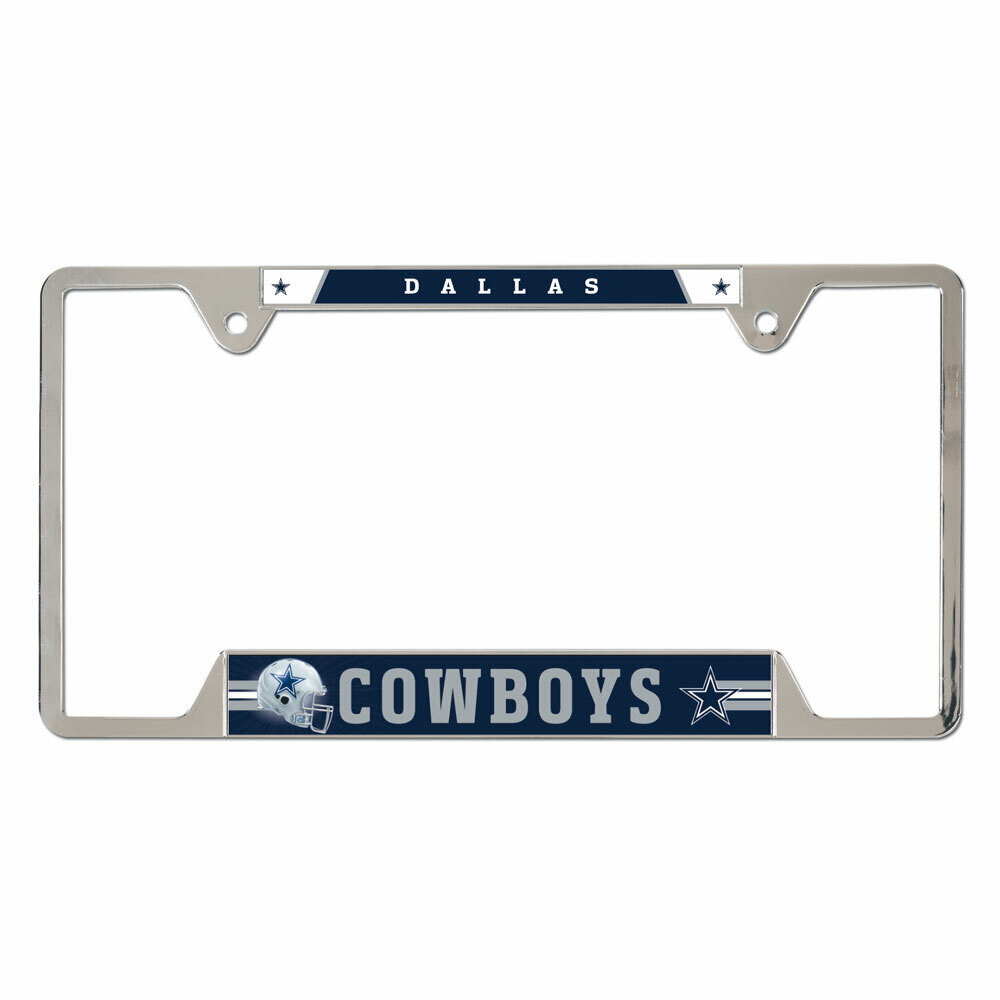 Dallas Cowboys Chrome Metal License Plate Frame