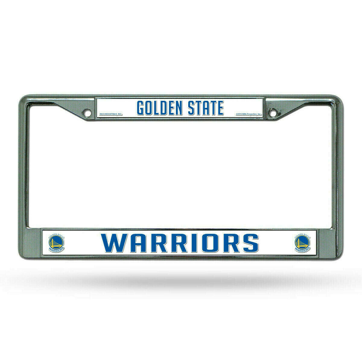 Golden State Warriors Chrome Metal License Plate Frame