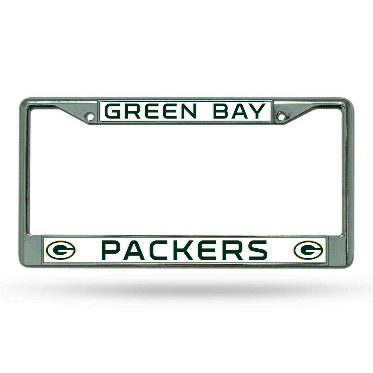 Green Bay Packers Chrome Metal License Plate Frame