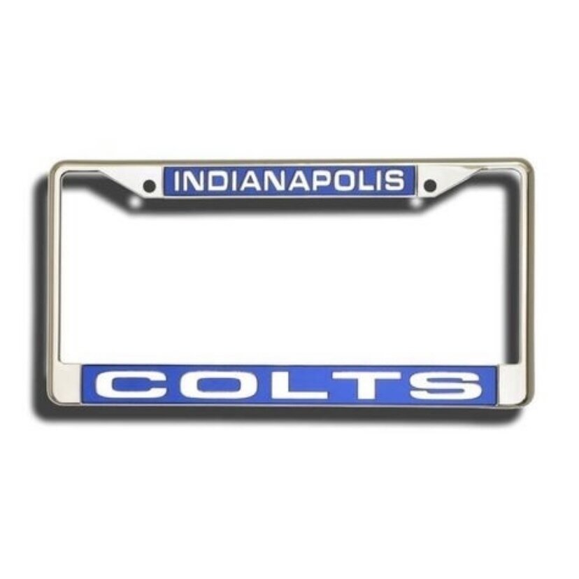 Indianapolis Colts Laser Chrome Metal License Plate Frame