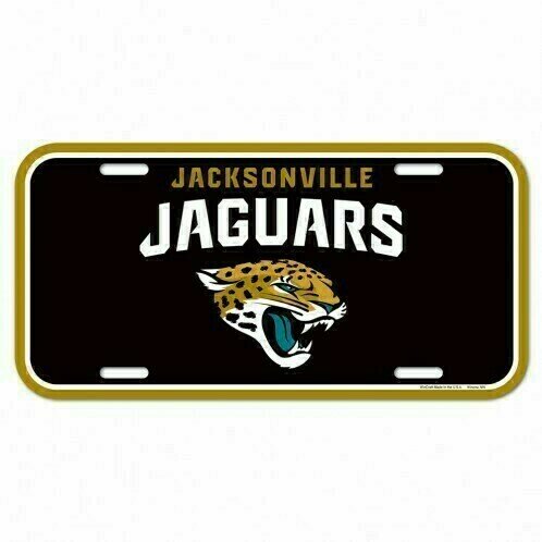 Jacksonville Jaguars Plastic License Plate