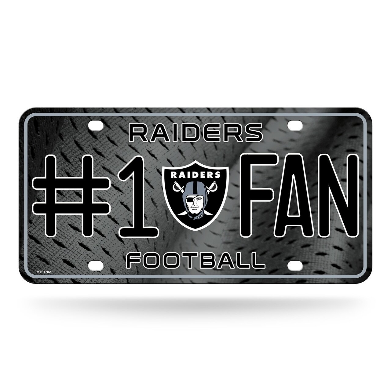 Las Vegas Raiders #1 Fan Lightweight Metal License Plate