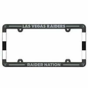 Las Vegas Raiders Plastic License Plate Frame