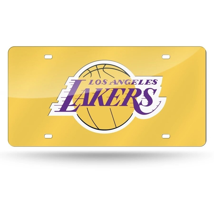 Los Angeles Lakers Colored Acrylic License Plate