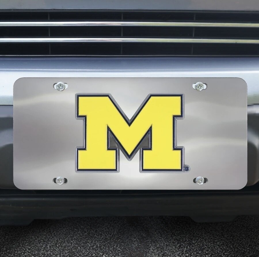 Michigan Wolverines Sports Licensing Solutions Die Cast License Plate