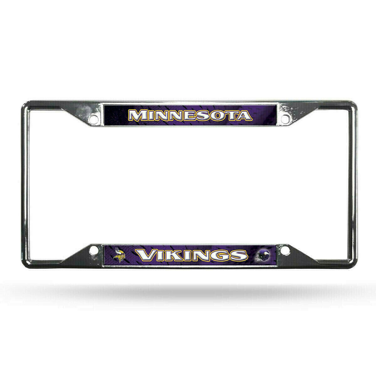 Minnesota Vikings Chrome Metal License Plate Frame