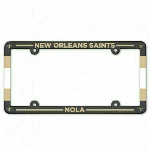 New Orleans Saints Team Plastic License Plate Frame