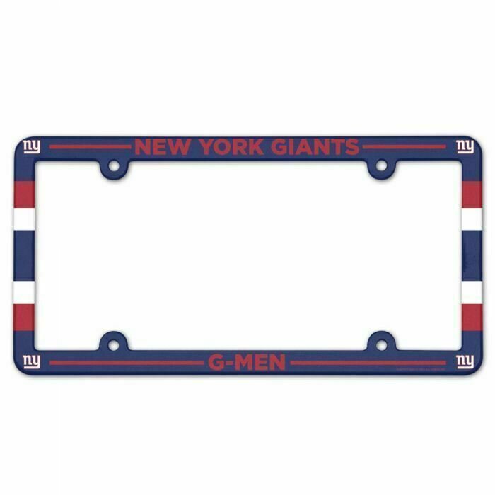 New York Giants Team Plastic License Plate Frame