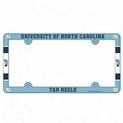 North Carolina Tar Heels Plastic License Plate Frame