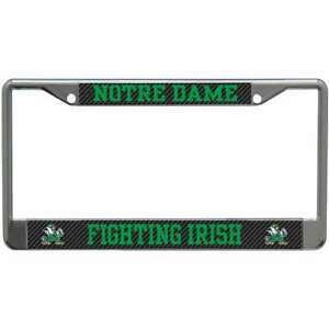 Notre Dame Fighting Irish Chrome Metal License Plate Frame