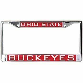 Ohio State Buckeyes Laser Chrome Metal License Plate Frame